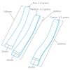 Modelcraft PFL6025-3 Sanding Bands (25mm) x 3